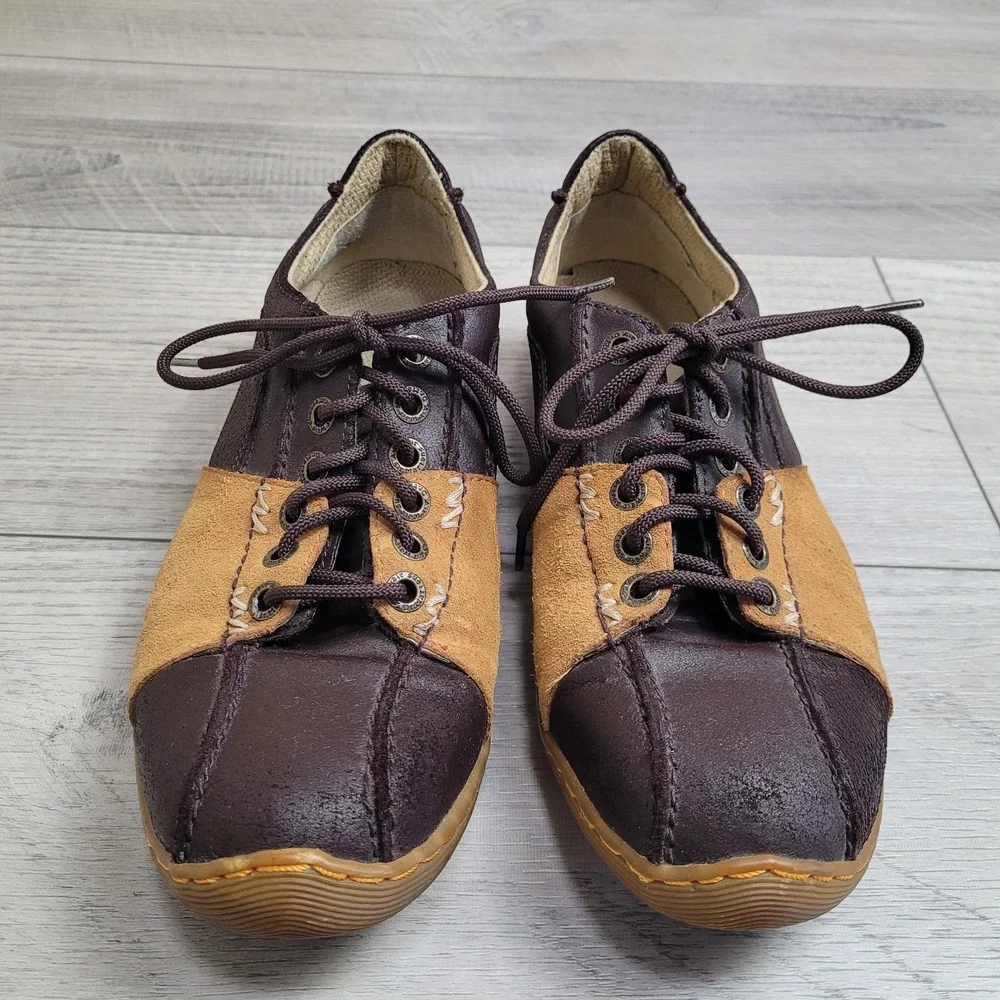 Dr. Martens Shoes Mens US 11 Two-Tone Leather & Suede Oxfords 8C30 Preppy